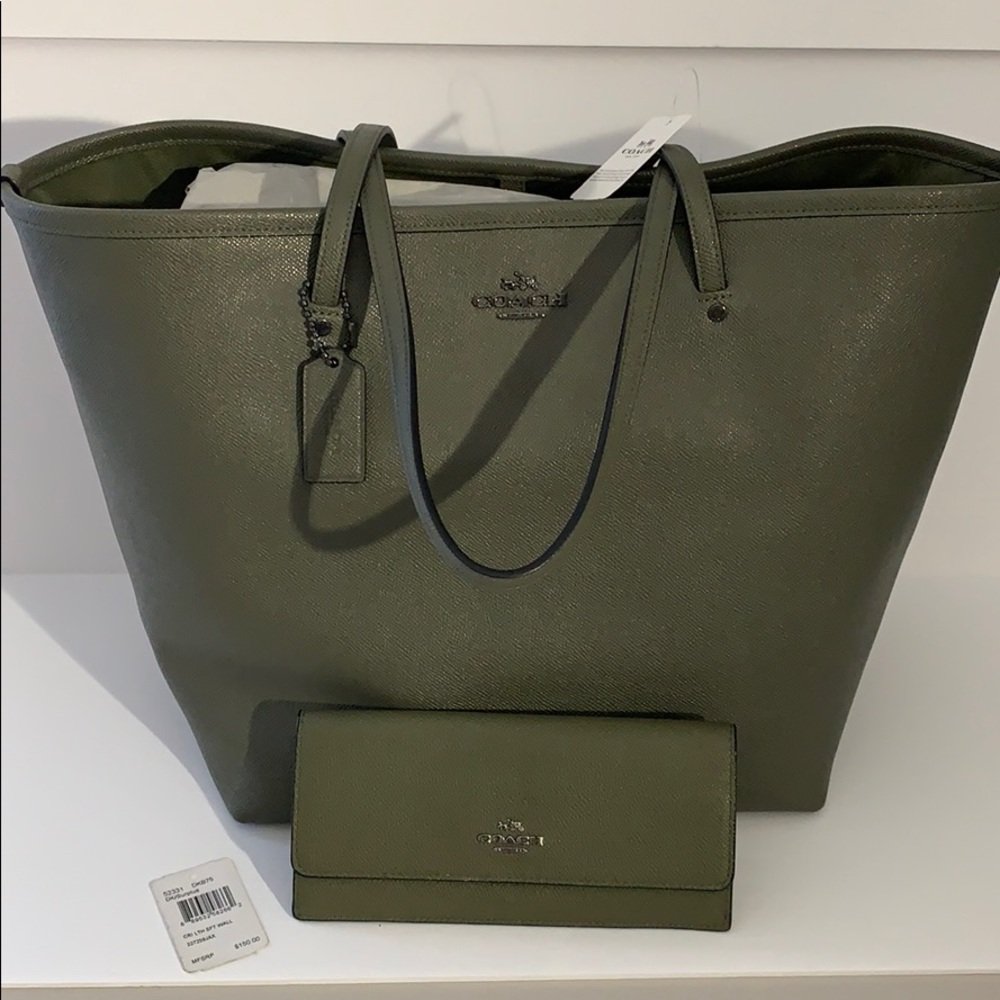 Coach Crossgrain Tote DK/Surplus